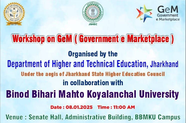 Various Workshops on GeM,e-Samarth & other technological tools are being conducted regularly to enhance the technological Capacity